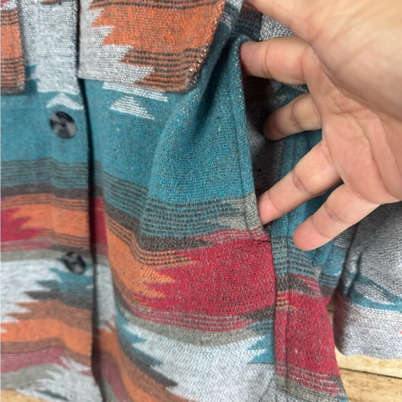 The Post Jacket Womens Medium Blue Southwestern Aztec Western Rodeo sz S/M - Picture 4 of 6